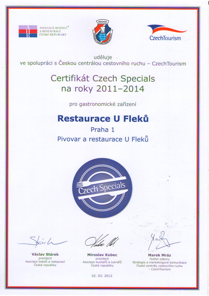 certifikat Czech Special